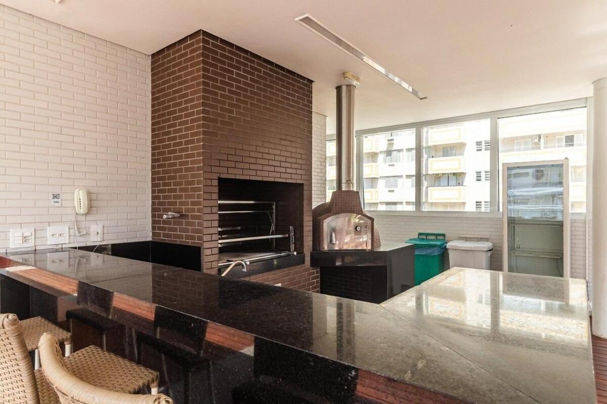 Studio Moderno Em Condominio De Luxo Pe Na Areia Santos  Esterno foto