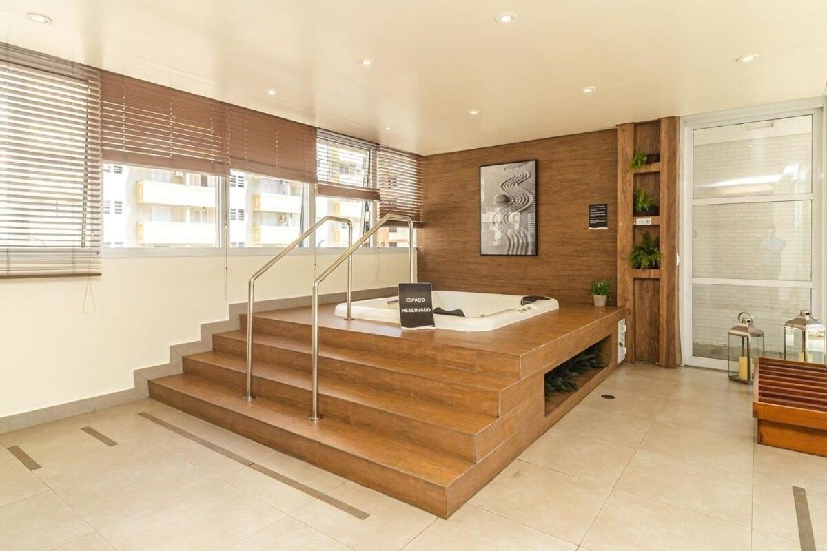 Studio Moderno Em Condominio De Luxo Pe Na Areia Santos  Esterno foto