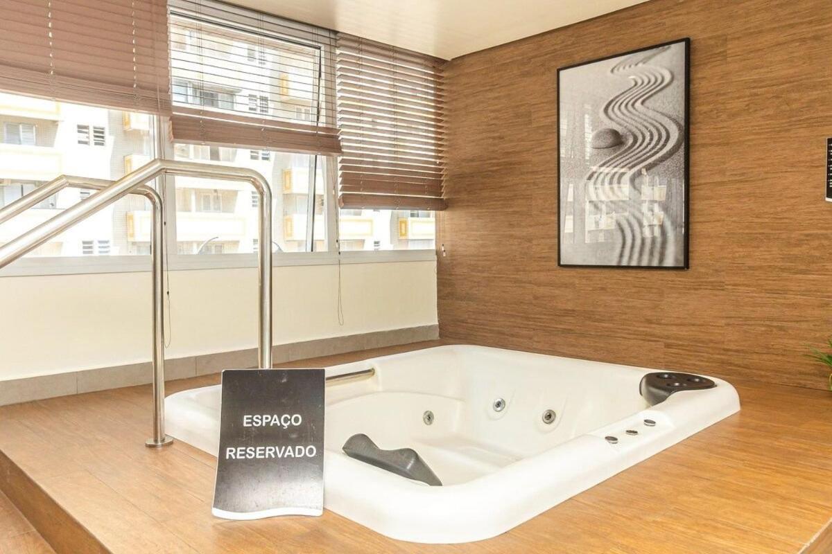 Studio Moderno Em Condominio De Luxo Pe Na Areia Santos  Esterno foto