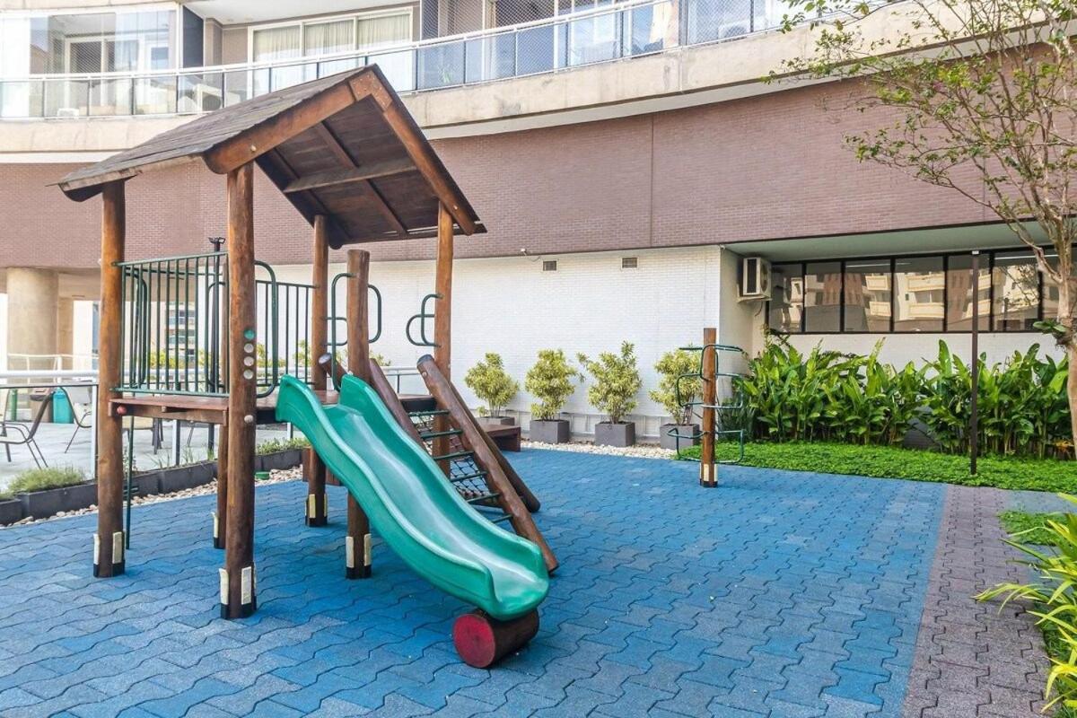Studio Moderno Em Condominio De Luxo Pe Na Areia Santos  Esterno foto
