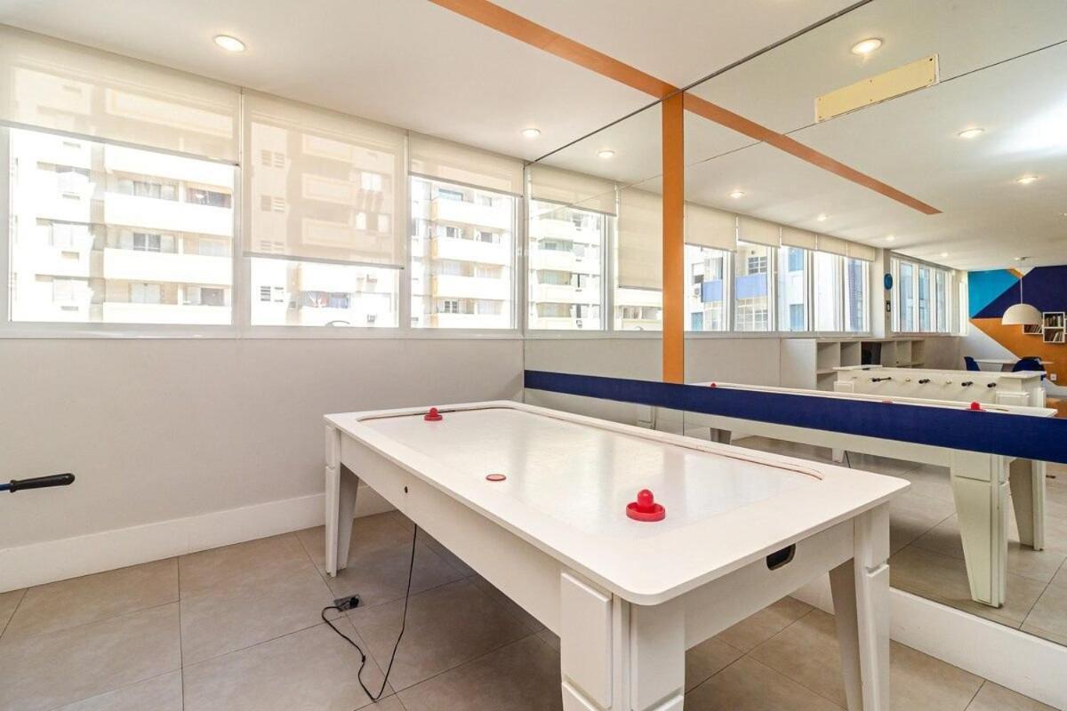 Studio Moderno Em Condominio De Luxo Pe Na Areia Santos  Esterno foto