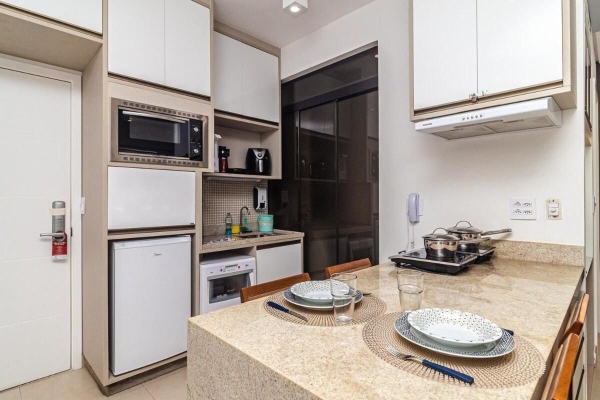 Studio Moderno Em Condominio De Luxo Pe Na Areia Santos  Esterno foto