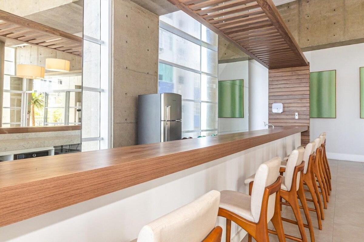Studio Moderno Em Condominio De Luxo Pe Na Areia Santos  Esterno foto