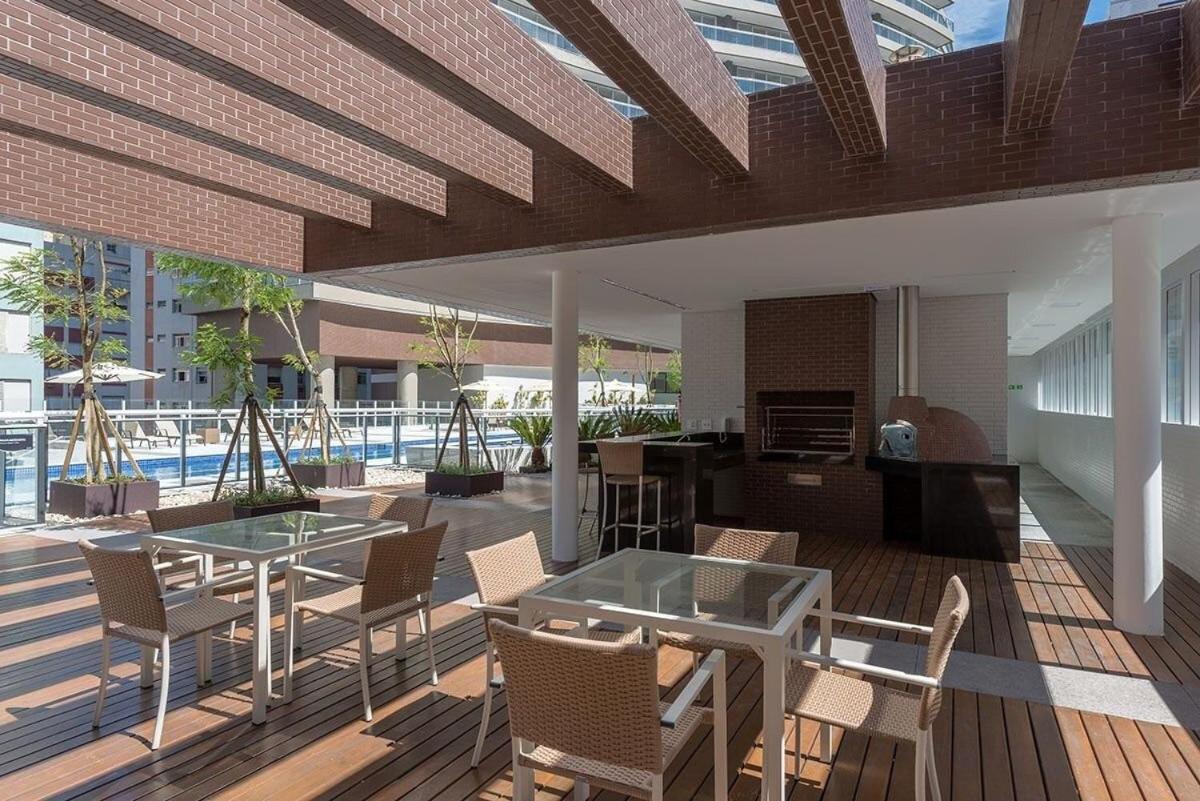 Studio Moderno Em Condominio De Luxo Pe Na Areia Santos  Esterno foto